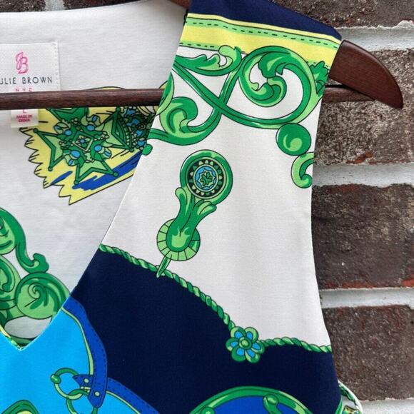 Julie Brown NYC Sleeveless Mod Print Shift Dress | Size Large - Picture 7 of 8